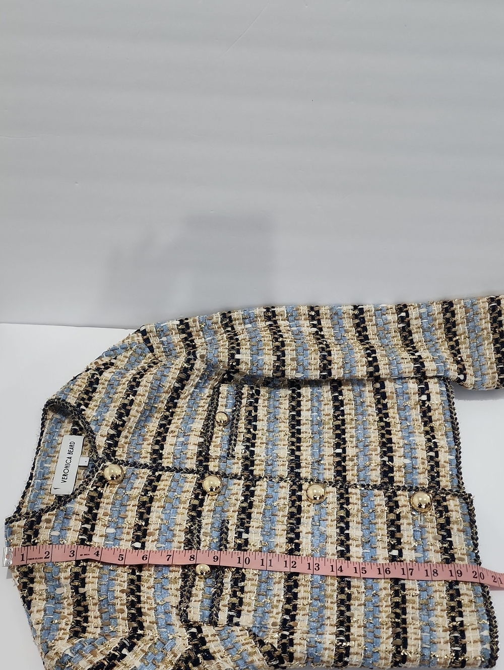 Veronica Beard Sumira Metallic Tweed Jacket - Picture 10 of 16